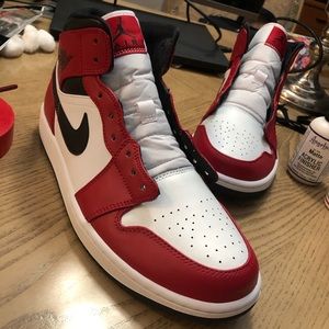 jordan 1 mid chicago black toe custom